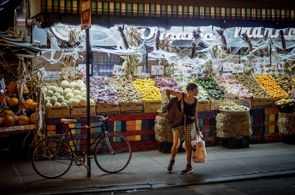 Fruit and vegetable stand, Chinatown.